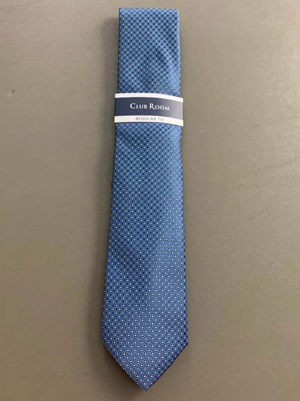 Club Room Men's 3'' 100% Polyester Neck Tie, Royal Blue Medovie Dot, One Size